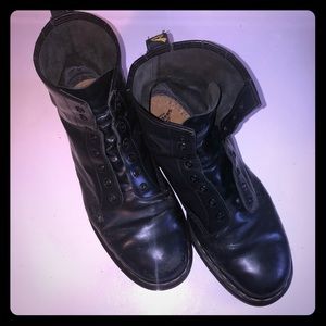 Navy Blue Dr. Martens 8-hole classic boots